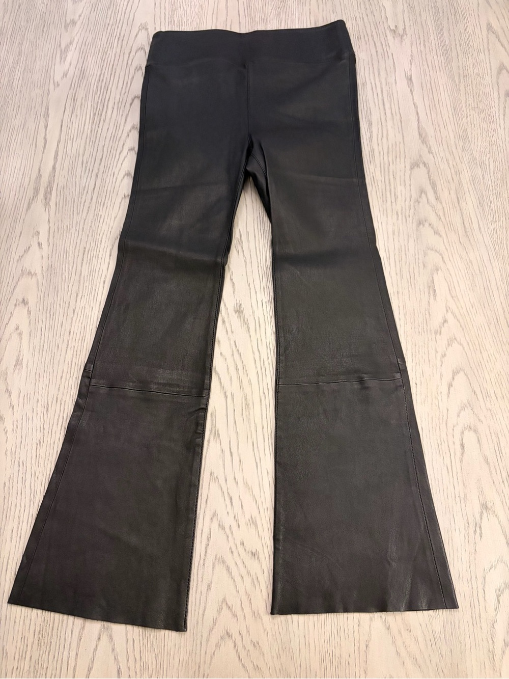 NWT SPRWMN High Waist Black Crop Flare Leggings Size S - Picture 3 of 10